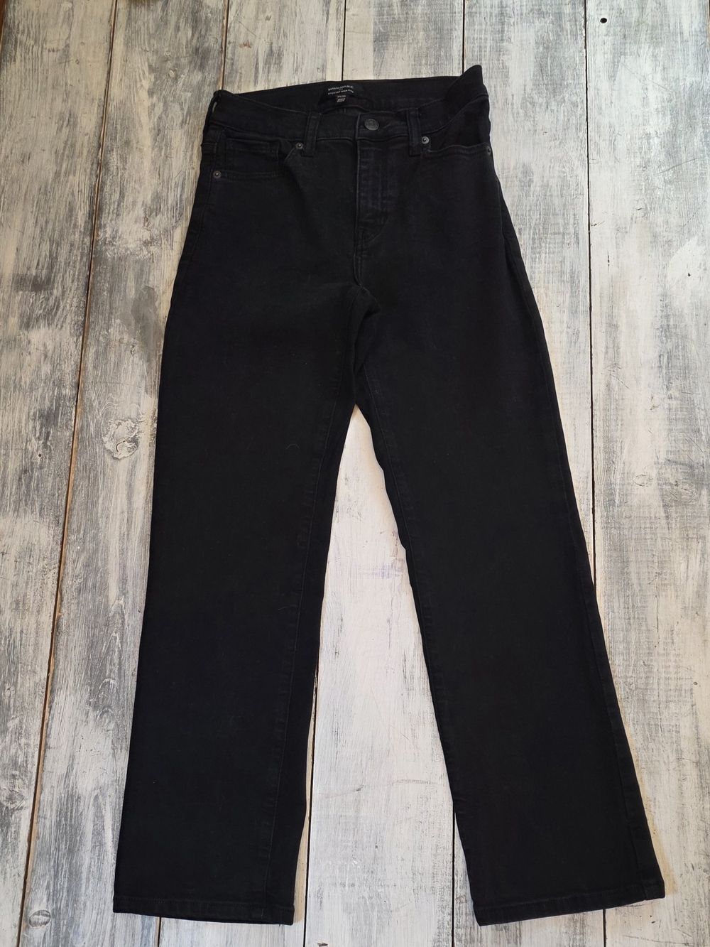 Banana Republic Women's High Rise Bootcut Black Jeans sz 24